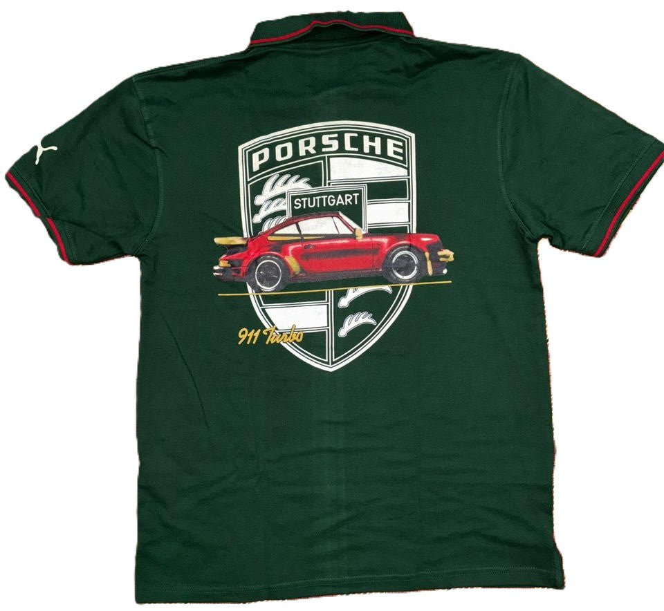 Puma Polo T-shirt Porsche Green