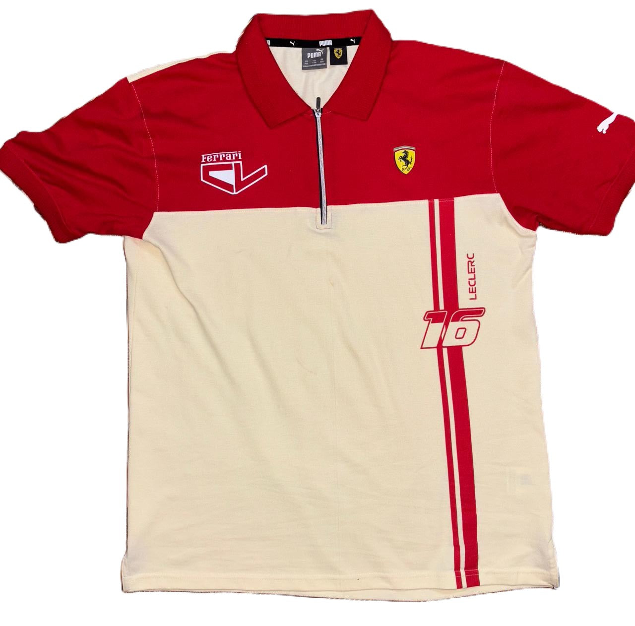 Puma Polo T-shirt Off White