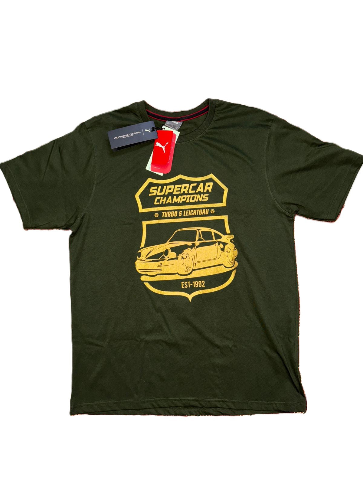 Puma Round Neck Olive Green