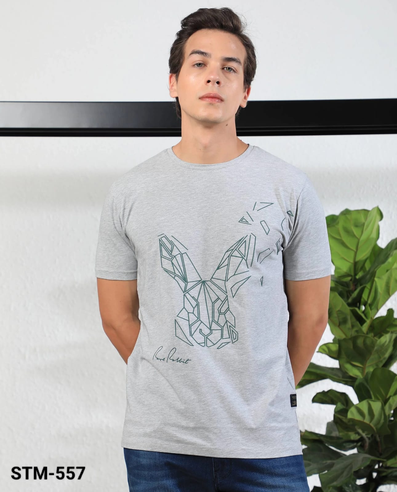 Rare Rabbit Round Neck T-Shirt Grey