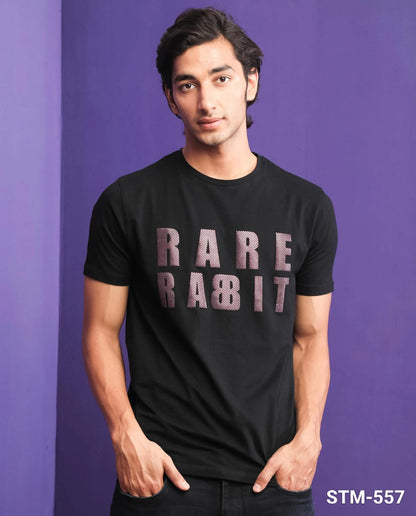 Rare Rabbit Round Neck T-shirt Black