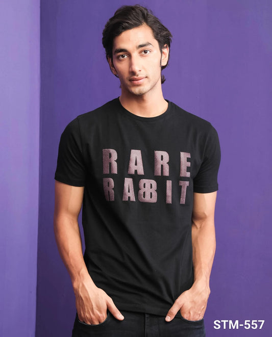 Rare Rabbit Round Neck T-shirt Black