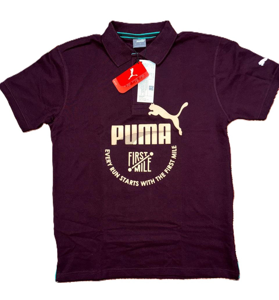 Puma Polo T-shirt Wine